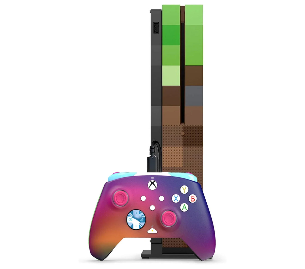 Xbox One S Minecraft Limited Edition 1TB Gaming Console + Cleaning kit BOLT AXTION Bundle Pre-owned