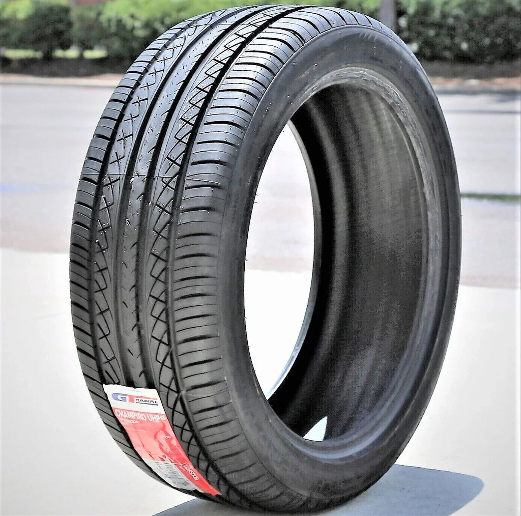 Set of 4 (FOUR) GT Radial Champiro UHP A/S 255/40R19 ZR 100Y XL AS High Capability Tires Fits: 2014 Ford Mustang GT, 2015-23 Ford Mustang EcoBoost Premium