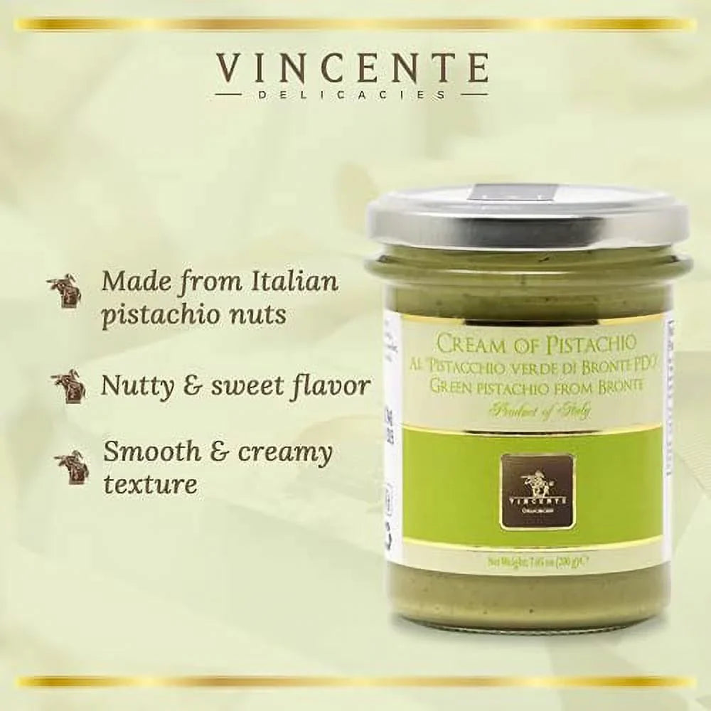 Delicacies Pistachio Paste For Bread, Pastry, Ice Cream, & Dessert (7.05-Ounce, 2-Pack)