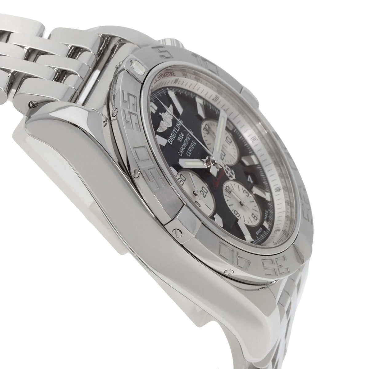 Pre-Owned Breitling AB0110 Chronomat 44 Watch Stainless Steel/SS Men's BREITLING (Good)