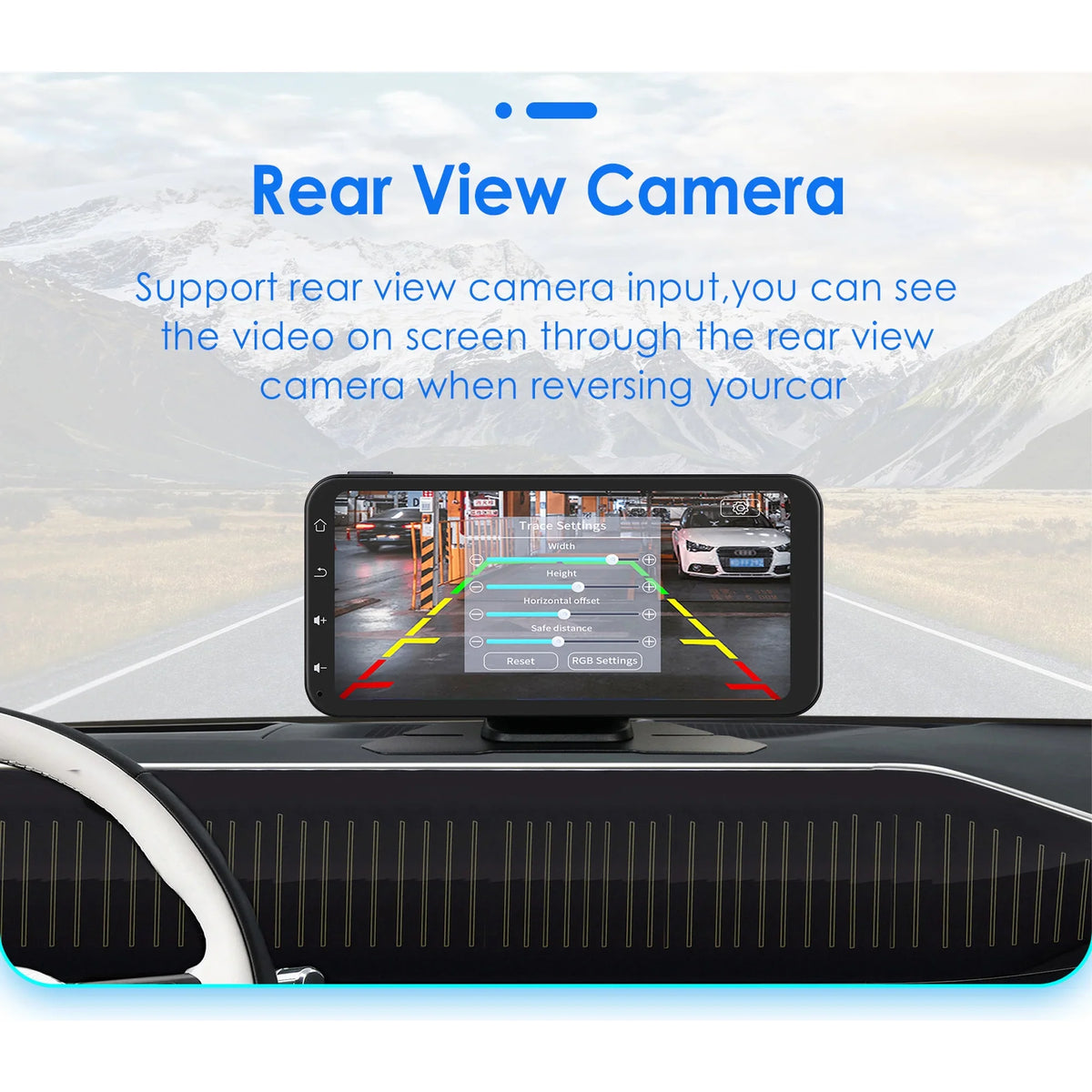 Hizpo GPS Navigation Bluetooth 6.25 Inch Display 360° Adjustable FM Car Radio Stereo Head Unit Receiver With Carplay Android Auto And Backup Camera