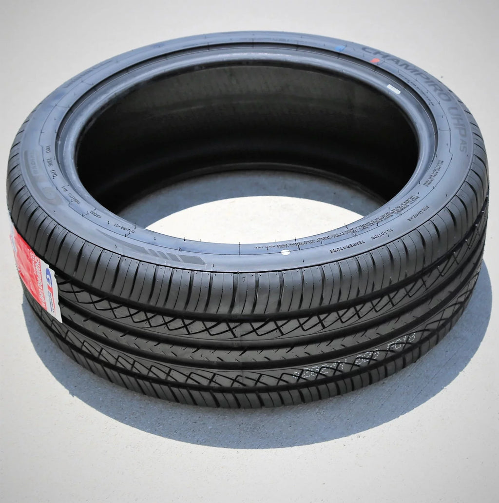 Set of 4 (FOUR) GT Radial Champiro UHP A/S 255/40R19 ZR 100Y XL AS High Capability Tires Fits: 2014 Ford Mustang GT, 2015-23 Ford Mustang EcoBoost Premium