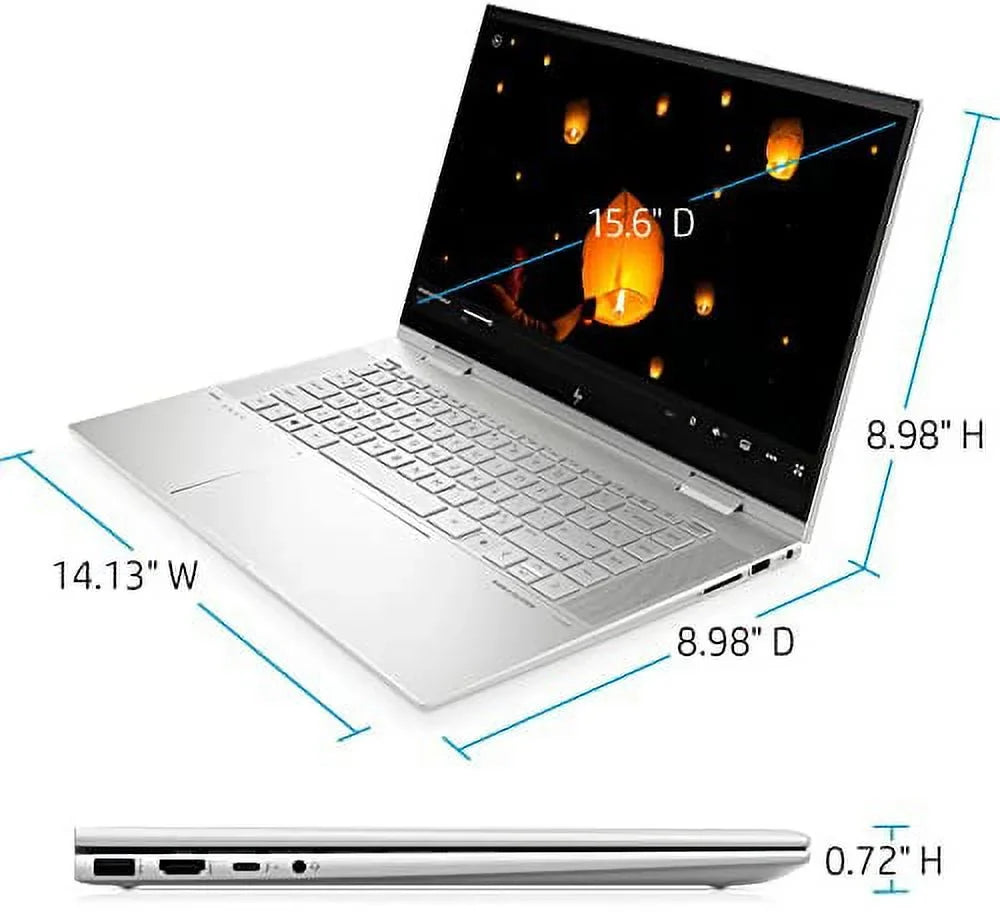 2022 Envy X360 15.6" FHD IPS Monitor 2-in-1 Notebook 11th Core i7-1195G7 Iris Xe Graphics 16GB DDR4 512GB SSD Thunderbolt 4 WiFi 6 Backlit KB FP Reader Win 10 Home Stylus Pen w/ RATZK 32GB
