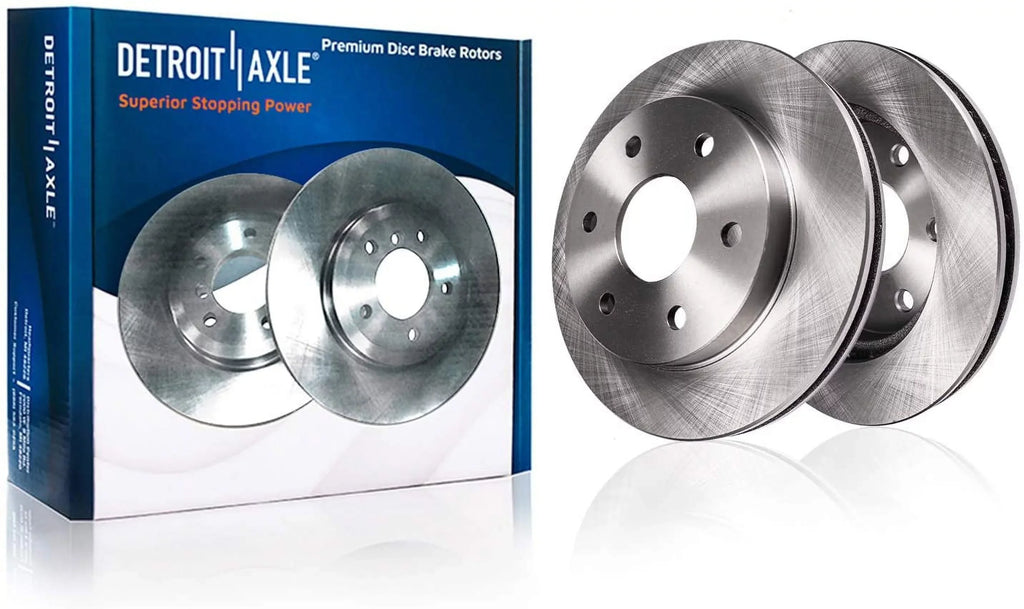 Detroit Axle - Front Brake Kit for Chevy GMC Silverado Sierra Yukon XL Avalanche 1500 Tahoe Cadillac Escalade EXT ESV Disc Brake Rotors Ceramic Brakes Pads : 12" Rotor - [4-Wheel Disc Model]