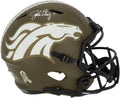 John Elway Denver Broncos Autographed Riddell Speed 2022 Salute to Service Speed Replica Helmet - Fanatics Authentic Certified