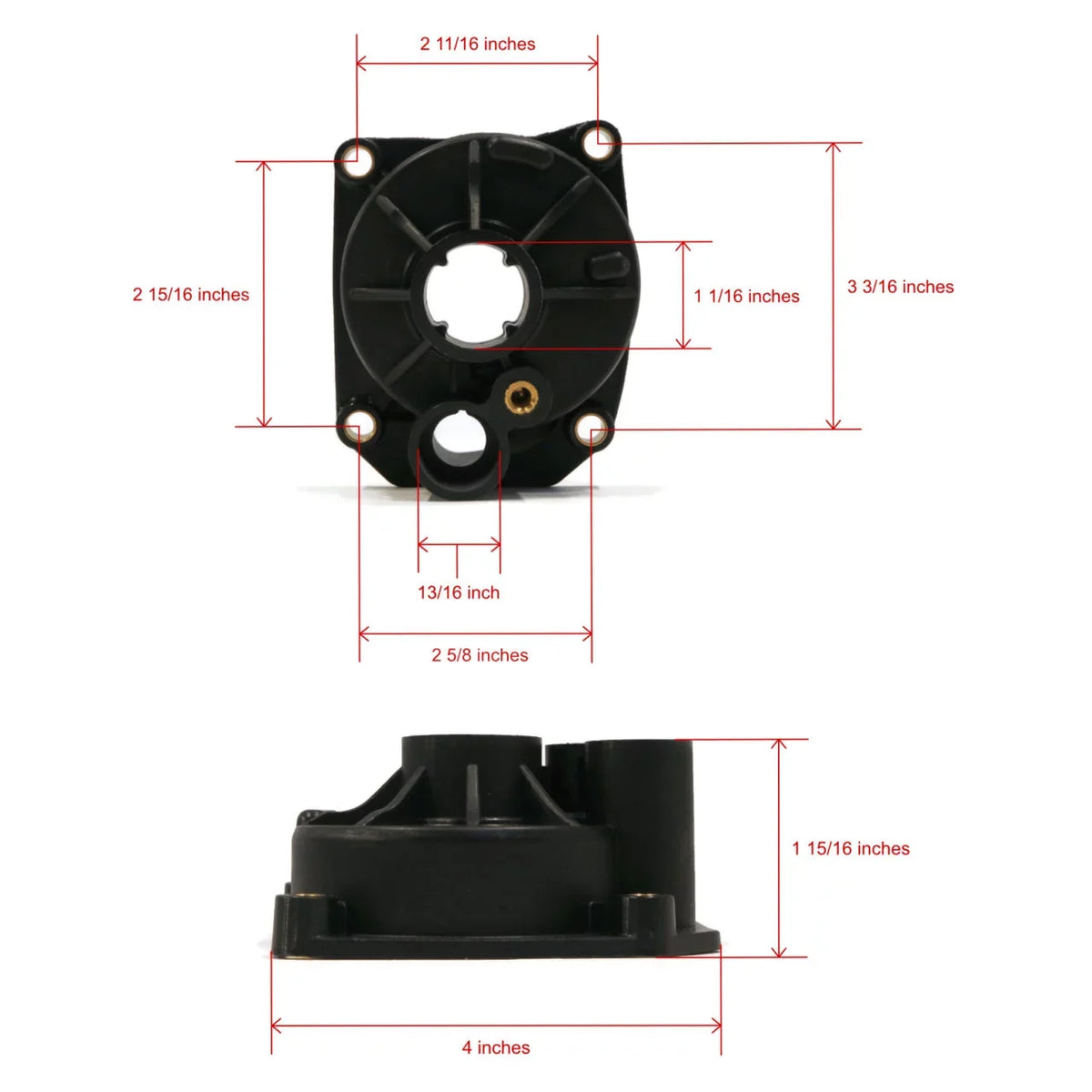 The ROP Shop | Liquid Pump Impeller Kit For 1982 Evinrude 70 E70ELCNB, E70TLCNB Outboard Boat