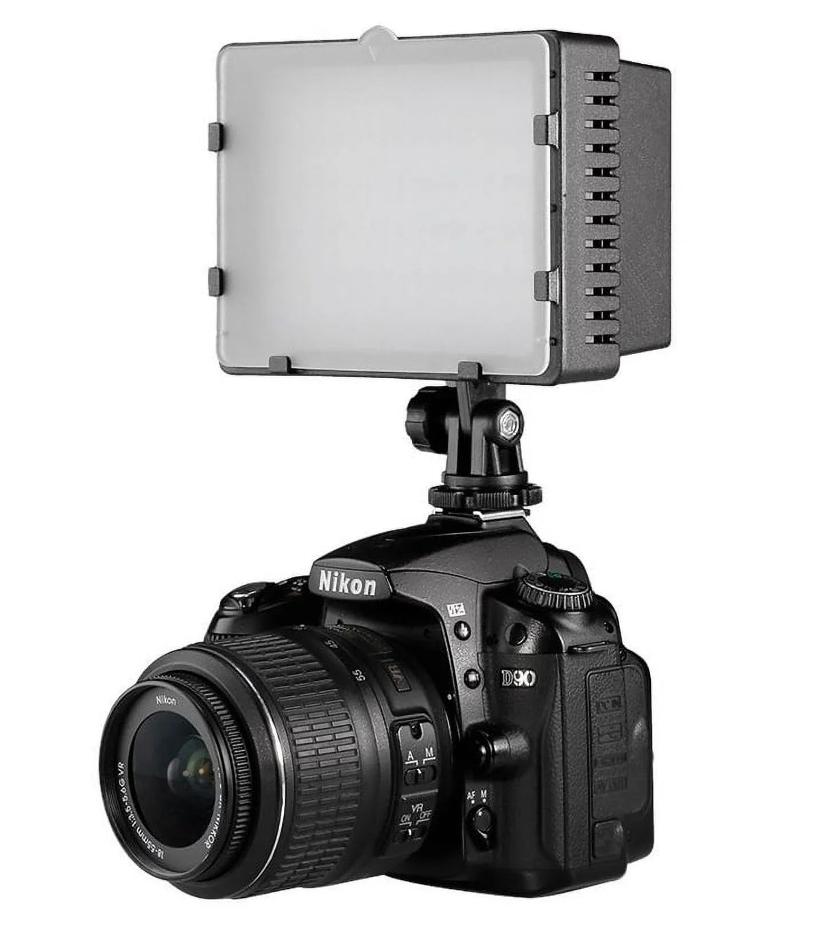 FDR-AX53 Professional Long Life Multi-LED Dimmable Video Light (Swivel Head) Includes Multi-Interface Adapter
