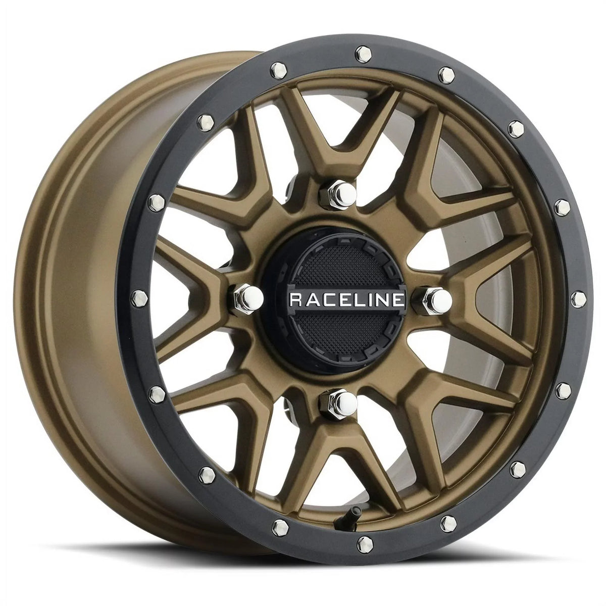 Raceline Krank 14" Bronze Wheels 27" BFG KM3 Tires Can-Am Commander Maverick Renegade Outlander Defender