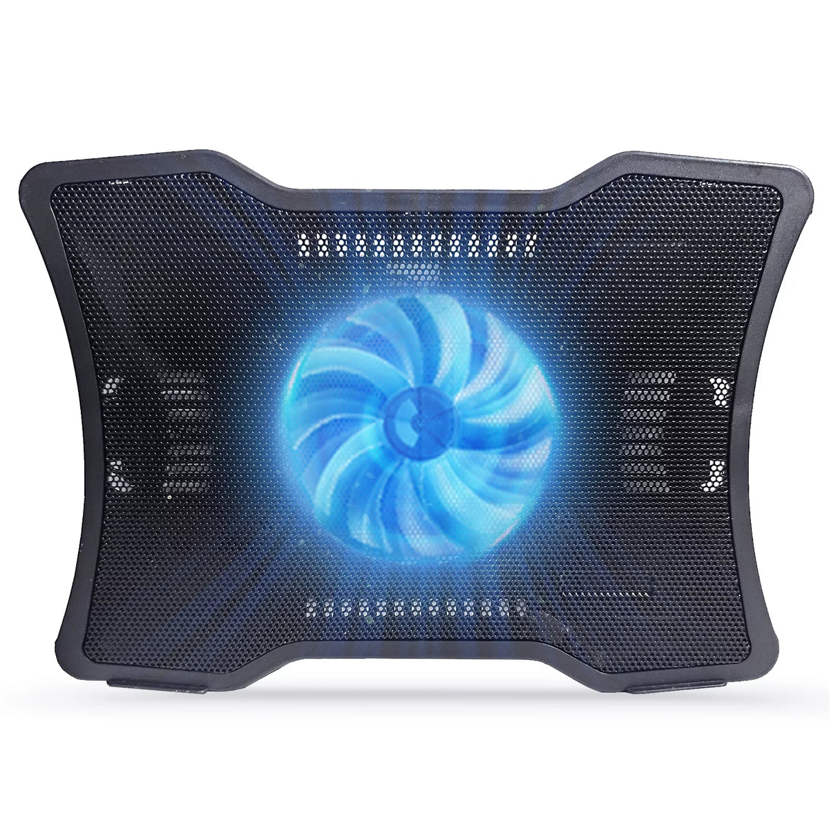 Carevas Portable Notebook Cooler Mobile pc Cooling Base Single Fan Design Low Noise Two USB Ports Support Portable computer Below 14 inch