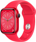 Restored Watch Gen 8 Series 8 41mm (PRODUCT)RED Aluminum - (PRODUCT)RED Sport Band MNUG3LL/A (Refurbished)