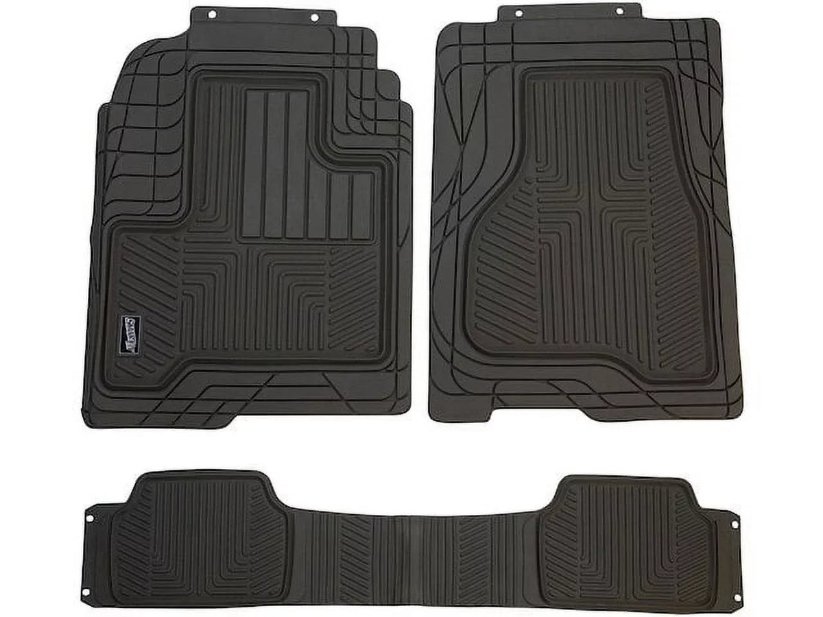 Floor Mat Set 3 Piece - Compatible with 1984 - 1990 Ford Bronco II 1985 1986 1987 1988 1989