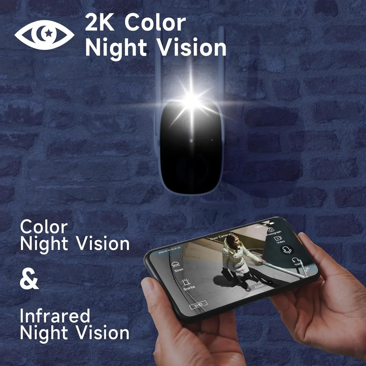 4Pack Security Cameras Wireless Outdoor - 2K QHD Color Night Vision AI Motion Detection WiFi Wireless Cameras for Home Security, Spotlight Siren Alarm Camera with 2-Way Audio, Cloud/SD (up to 256G)