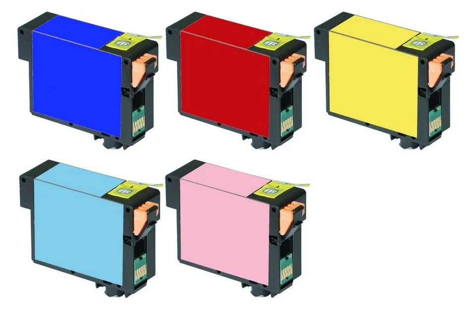 PrinterDash Replacement for Stylus Photo R3000 Inkjet Combo Pack (C/M/Y/LC/LM) (NO. 157) (C13T157CMYLCLM)