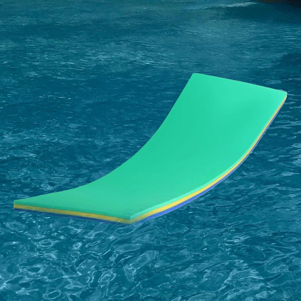GARENDE Fluid Mat 3 Layer Raft for Pool Relaxing Tear Resistant Floats Yellow