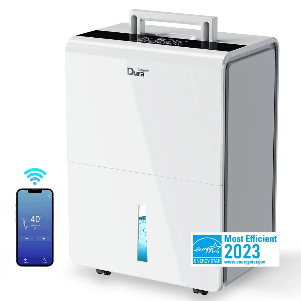 DuraComfort Dehumidifier for Basement,up to 3000 Sq.ft 35 Pint (50 Pint 2012 DOE Standard) Dehumidifiers with WIFI