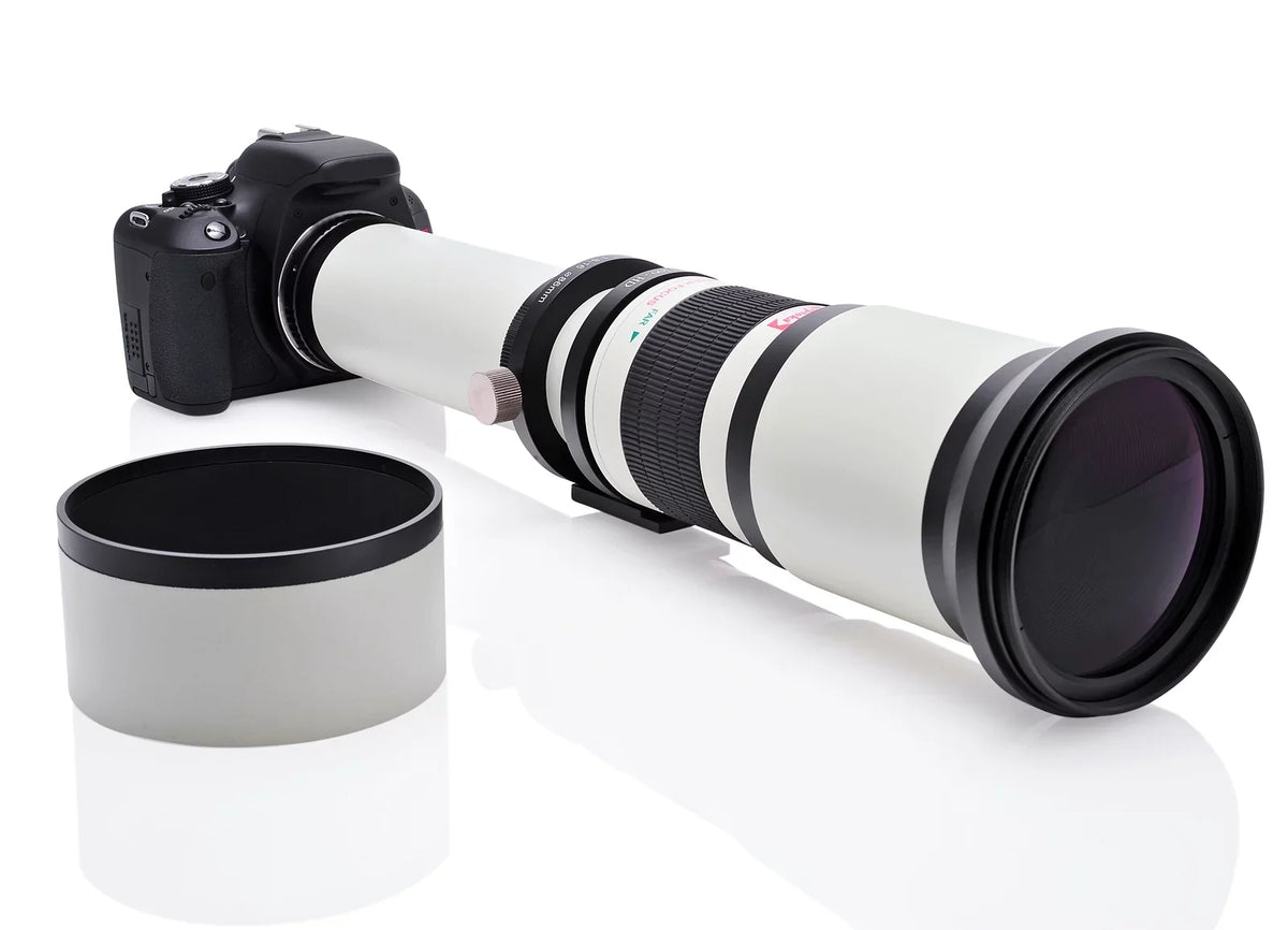 Opteka 650-1300mm (with 2x- 1300-2600mm) f/8 Manual Telephoto Lens + UV for Alpha A99 II, A99, A77, A68, A65, A58, A57, A55, A37, A35, A33, A900, A700, A580, A560, A550, A390 Digital SLR Cameras