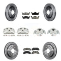 Transit Auto Front Rear Disc Brake Caliper Rotors And Semi-Metallic Pads Kit (10Pc) For 2010-2017 Ford Expedition Lincoln Navigator KC8-101094S