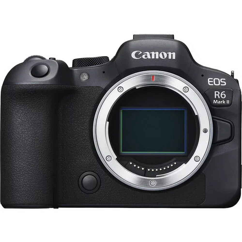EOS R6 Mark II Mirrorless Camera (5666C002) + RF 24-70mm Lens + 64GB Memory Card + Case + Corel Photo Software + LPE6 Battery + External Charger + Card Reader + More