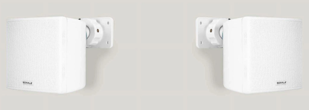 JBL Commercial Amplifier+(8) 3.5" White Cube Speakers for Restaurant/Bar/Cafe