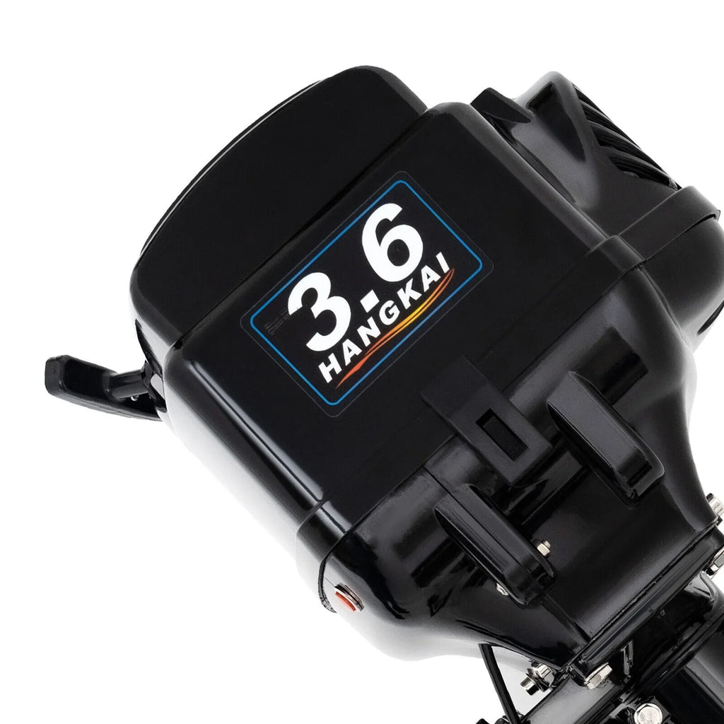 HANGKAI 2 Stroke 3.6 Outboard Motor Fishing Boat Engine Fluid Cooling CDI Outboard Boat Motor 90cm/35.4in