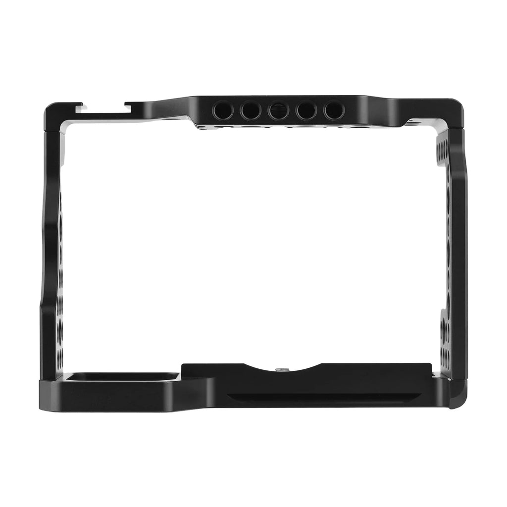 Andoer Camera Cage Aluminum Alloy Video Cage Replacement for A7M3 A7R3 A9 Mirrorless Camera with Cold Shoe Mount 1/4 Inch & 3/8 Inch Screw Holes