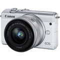 EOS M200 Mirrorless Digital Camera with 15-45mm Lens (White) 3700C009