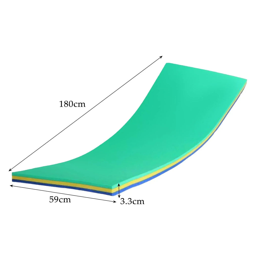GARENDE Fluid Mat 3 Layer Raft for Pool Relaxing Tear Resistant Floats Yellow