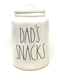 Rae Dunn DAD'S SNACKS Canister