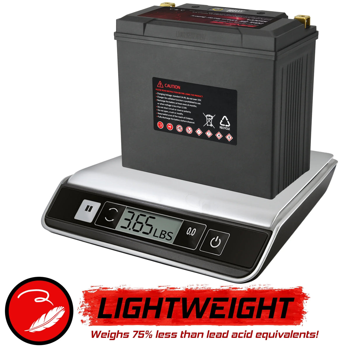 Banshee YTX20L-BS LiFePO4 Motorsports Battery Compatible with Yamaha VX1100E WaveRunner V1 2015 to 2015