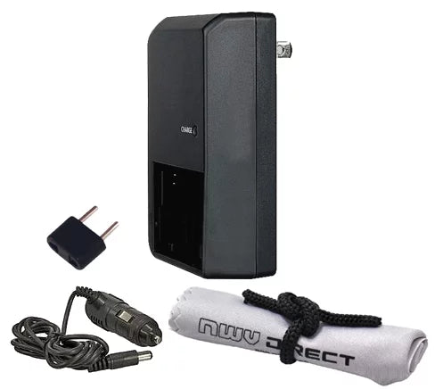 Handycam HDR-CX500V Off Camera Processor Rapid Charger + Nwv Direct Microfiber Cleaning Cloth.