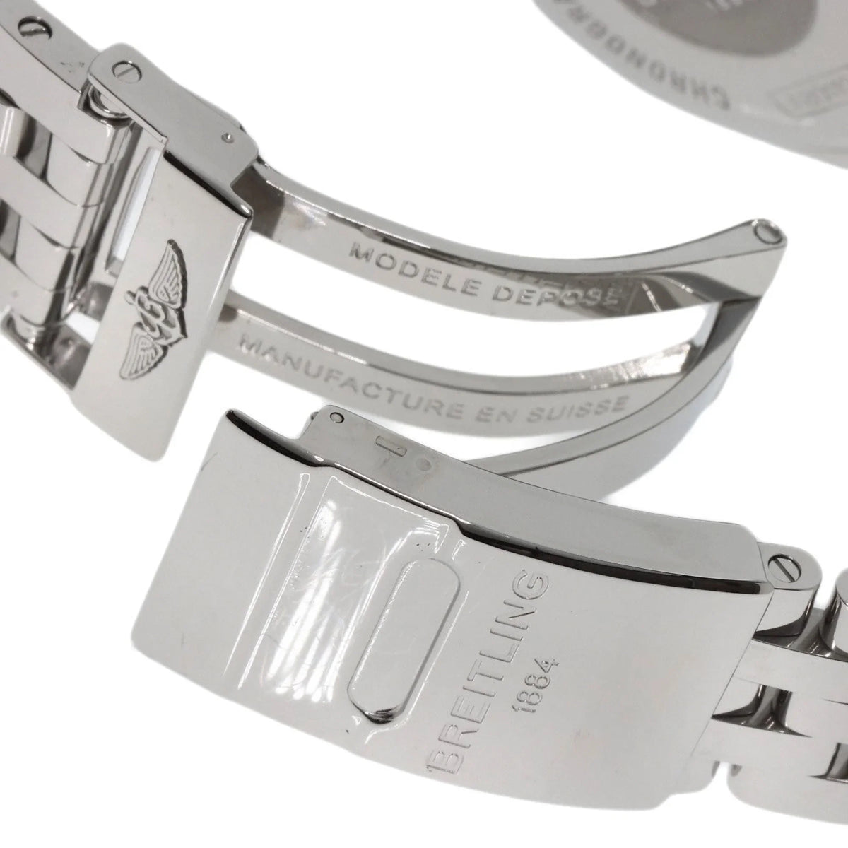 Pre-Owned Breitling AB0110 Chronomat 44 Watch Stainless Steel/SS Men's BREITLING (Good)