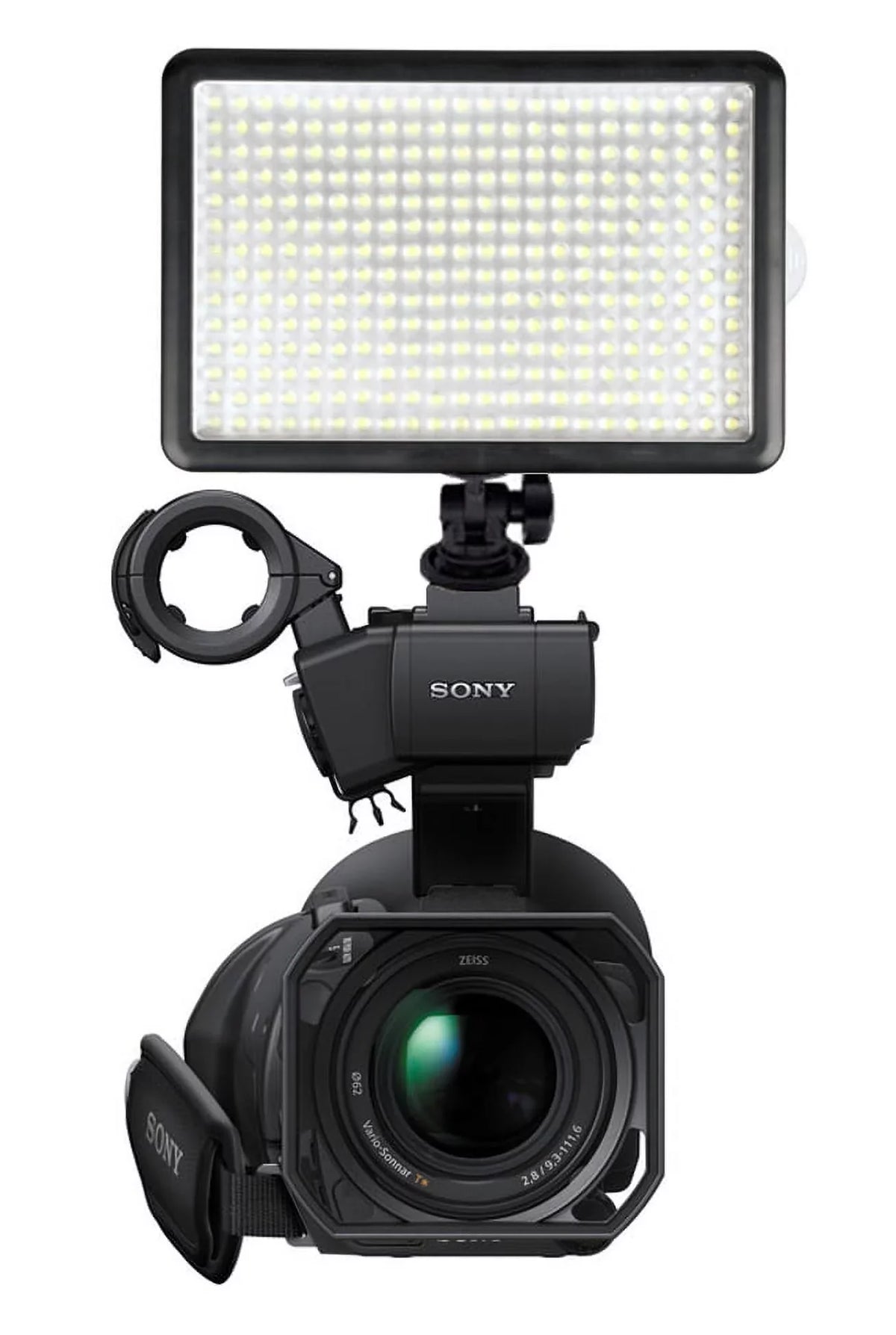 FDR-AX53 Professional Long Life Multi-LED Dimmable Video Light (Swivel Head) Includes Multi-Interface Adapter