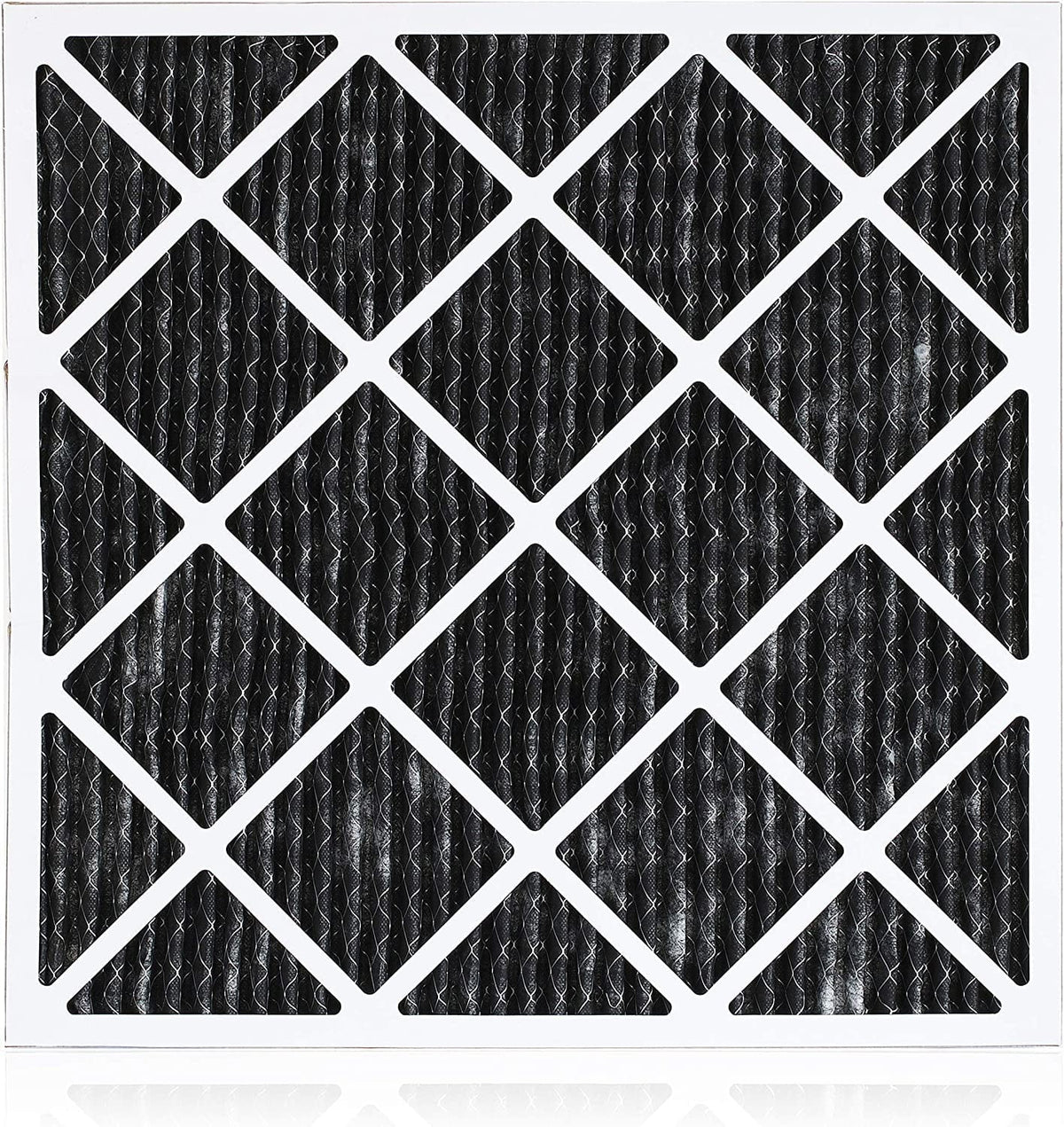 Filterbuy 20x24x1 MERV 8 Odor Eliminator Pleated HVAC AC Furnace Air Filters with Activated Carbon (4-Pack)
