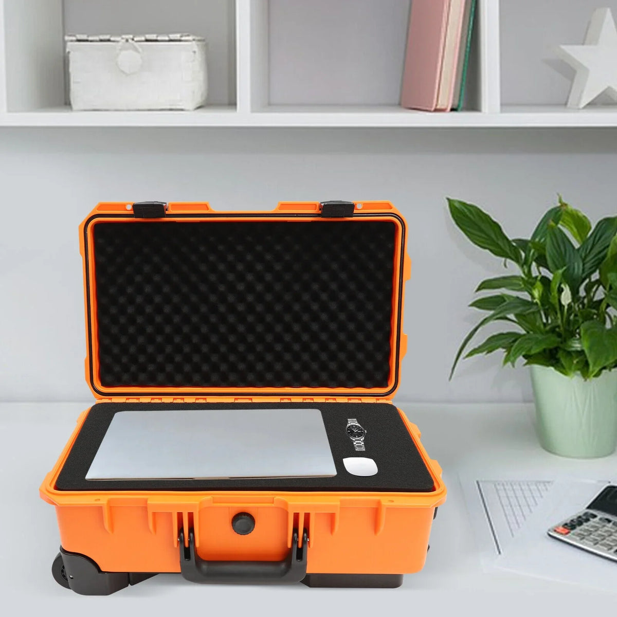 22-Inch Multi-Purpose Case Camera Box W/Customizable Foam IP67 Liquid Protective Camera Case